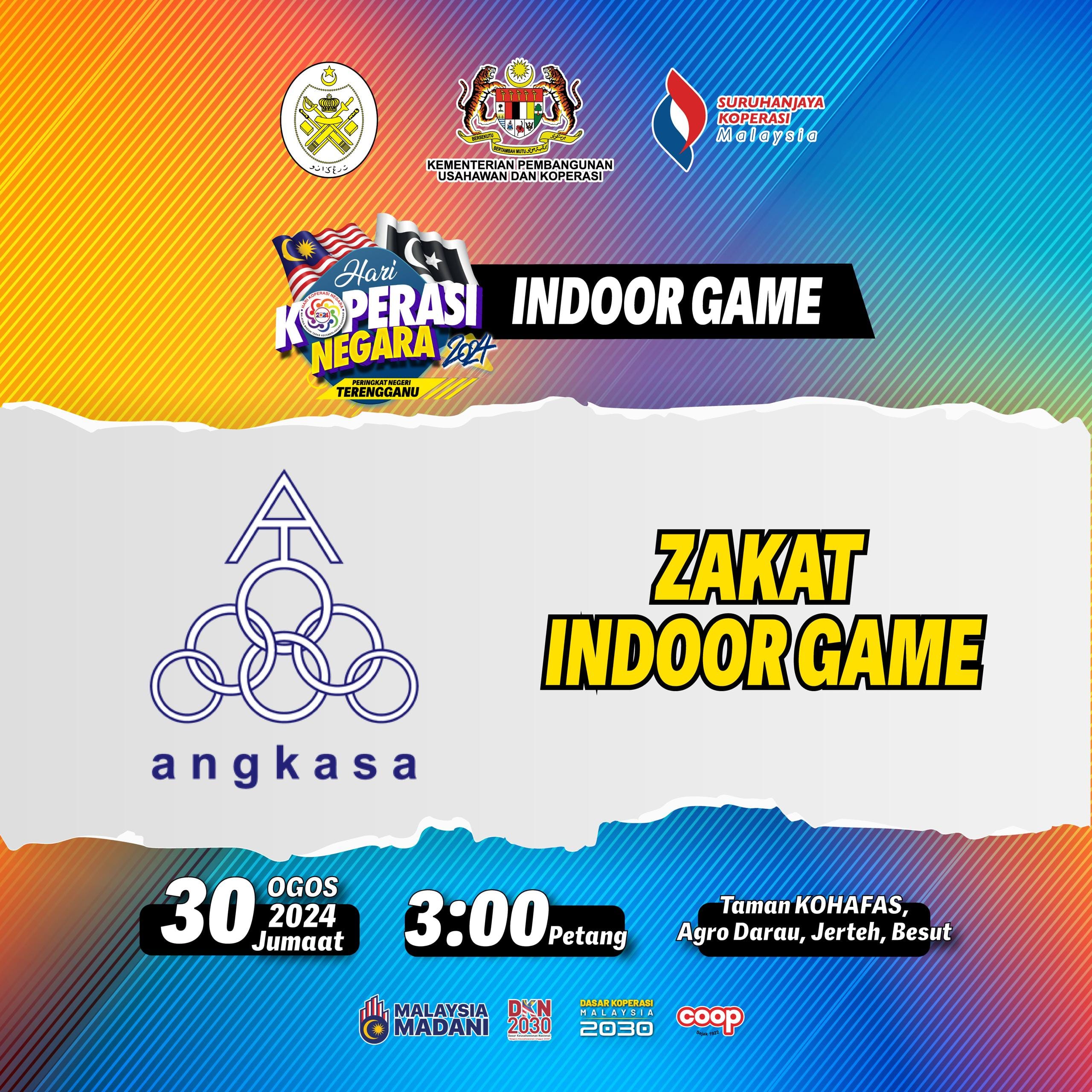 Zakat Indoor Game Hari Koperasi Negara