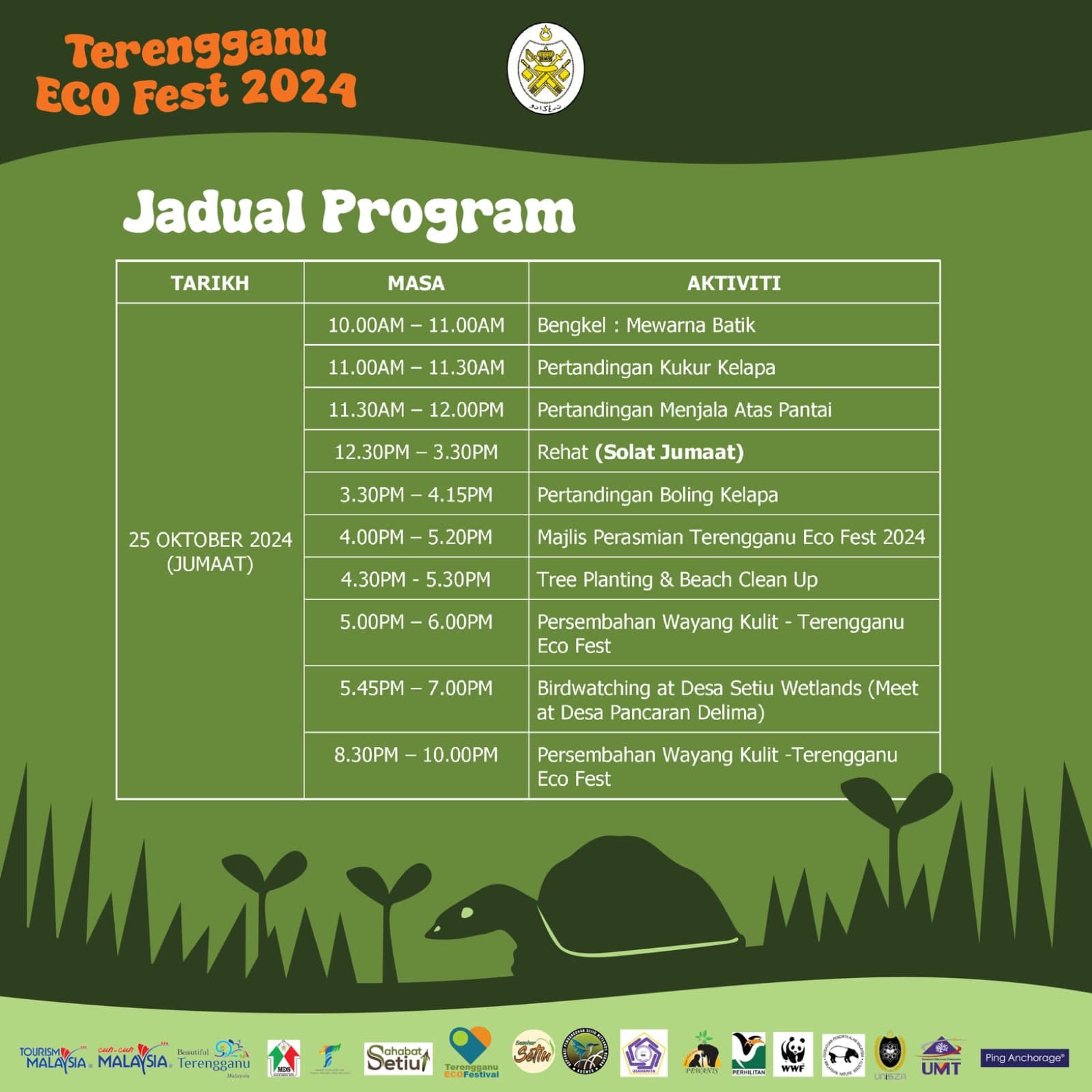 Jadual Eco Fest Fest 2024