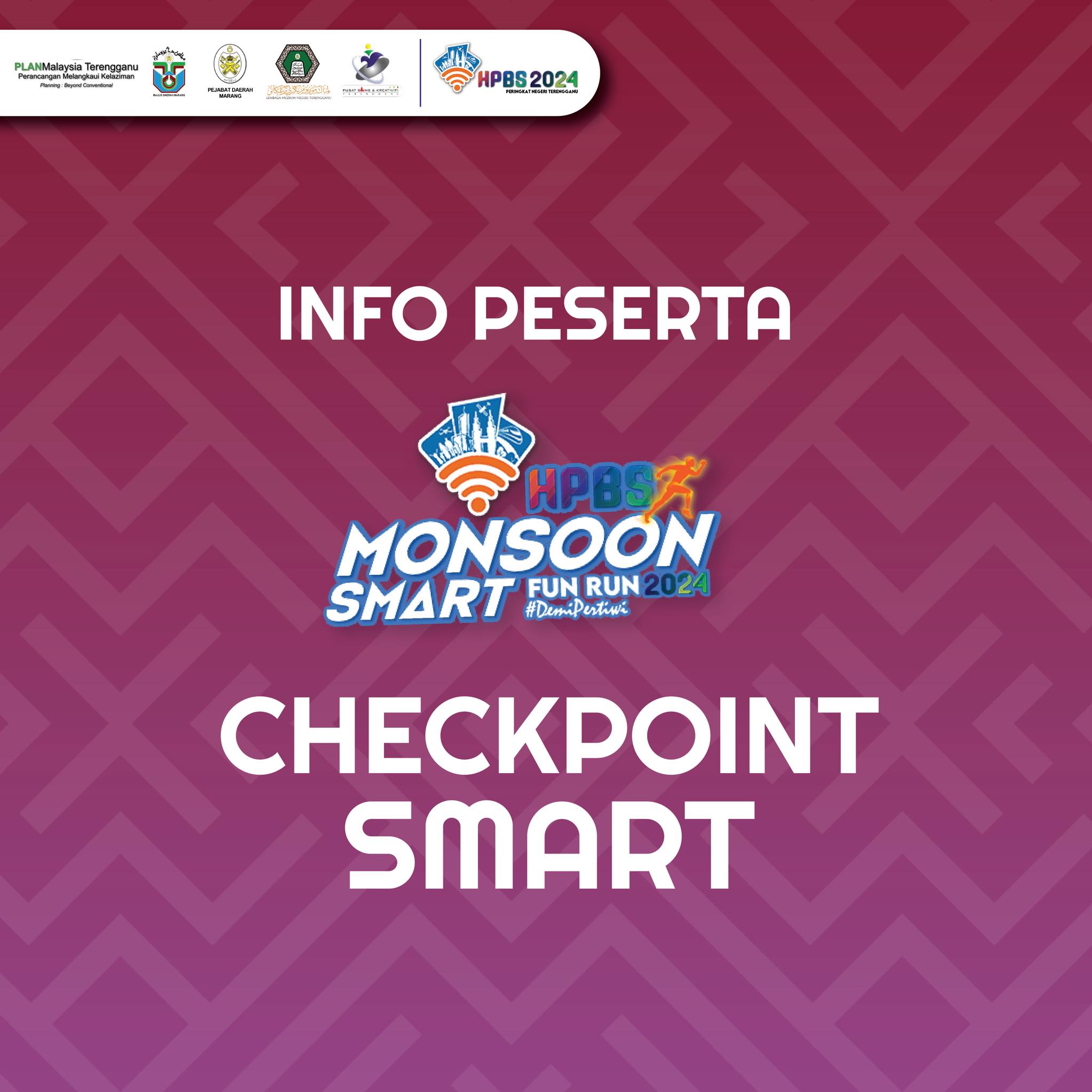 Check Point Smart Laluan Larian Map Moonson Smart Fun Run 2024