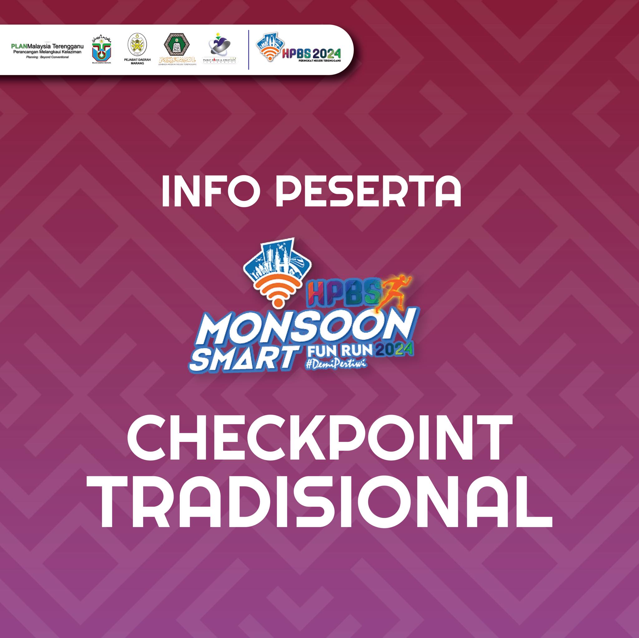 Check Point Tradisional Laluan Larian Map Moonson Smart Fun Run 2024