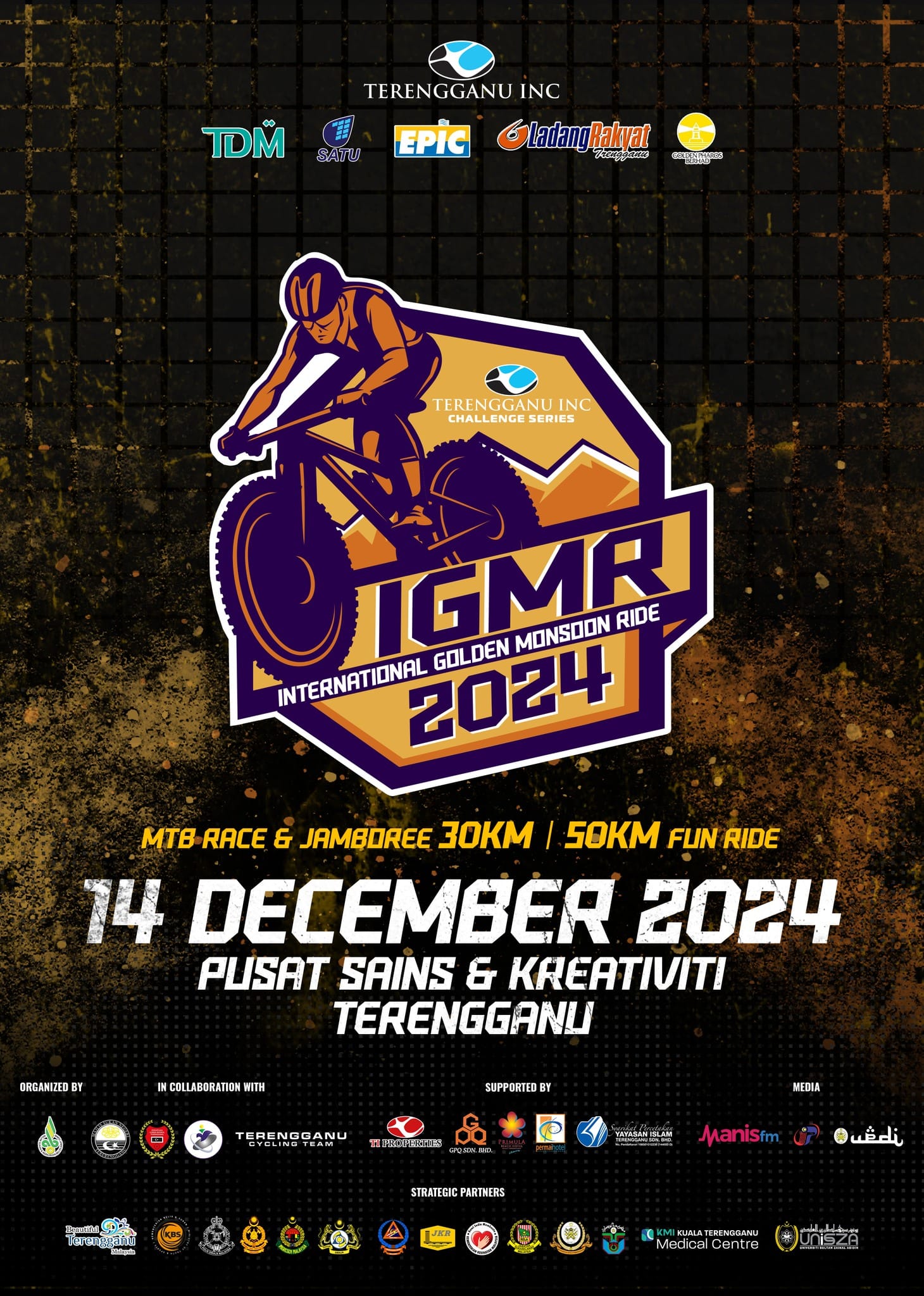 International Golden Moonson Ride 2024 Poster - Discovery Terengganu